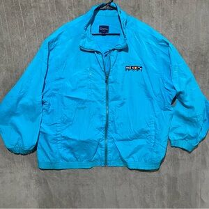 Vintage Catalina Sport Turquoise Windbreaker Sailing Jacket Women’s 2XL Nautical